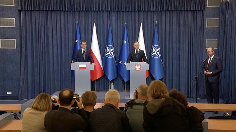 Andrzej Duda i Mateusz Morawiecki przed szczytem. Oglądaj konferencję