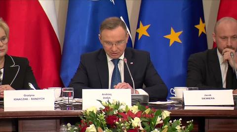 Prezydent Andrzej Duda otworzył posiedzenie Rady Bezpieczeństwa Narodowego 