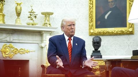 Trump o Grenlandii, żołnierzach i lodołamaczach. "Nie odpowiadaj, Pete"