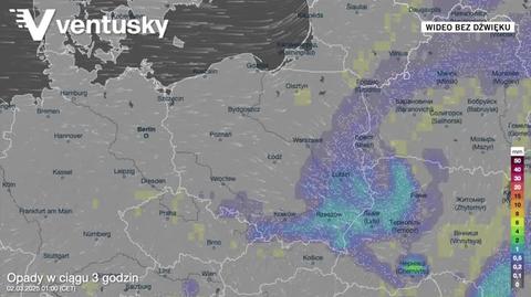 Prognozowane opady w najbliższych dniach