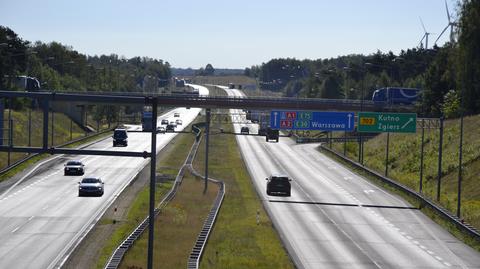 Autostrada A2 koło Łodzi