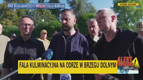 Władysław Kosiniak-Kamysz w Brzegu Dolnym o żołnierskich akcjach powodziowych (20.09.2024)