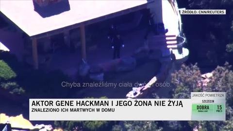 Rozmowa z policyjnym dyspozytorem z rezydencji Gene'a Hackmana