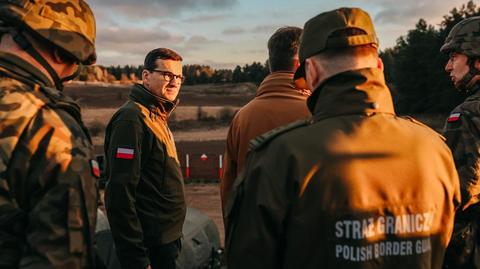 Premier odwiedził żołnierzy i funkcjonariuszy na granicy polsko-białoruskiej