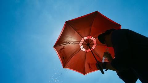 parasol słońce upał