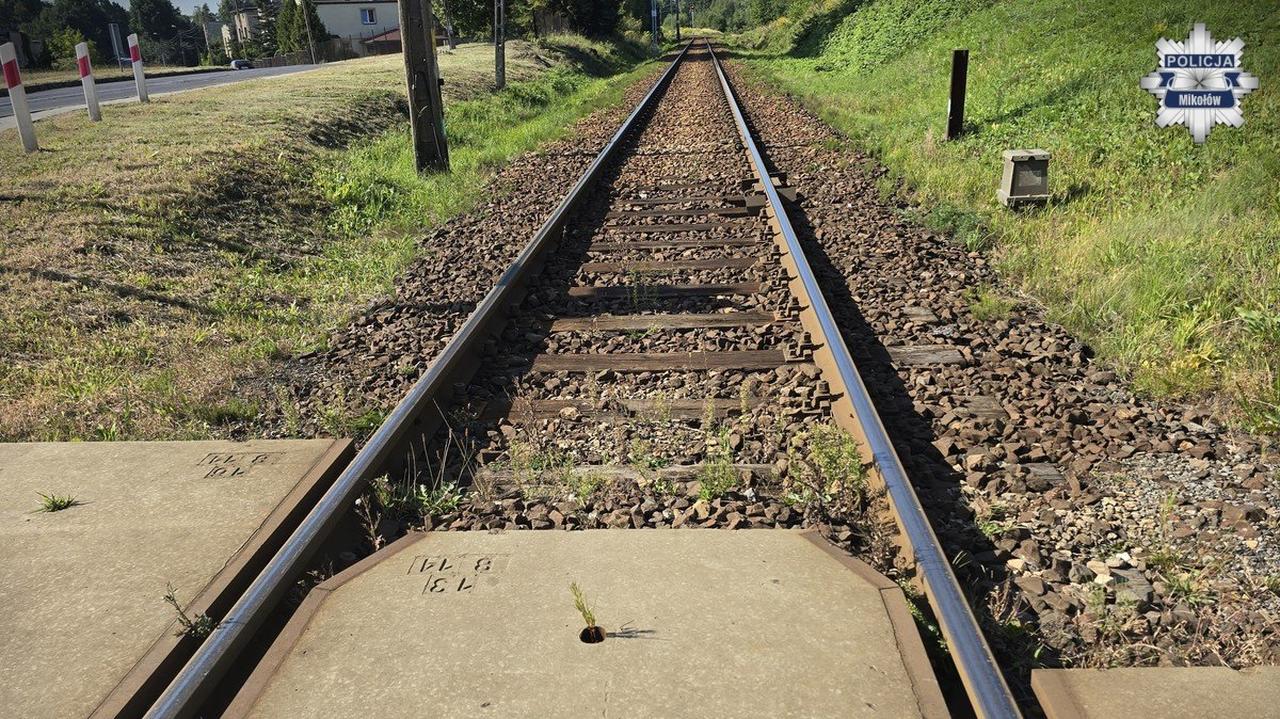 Stanął na torowisku, bo chciał zatrzymać pociąg