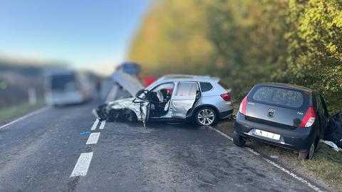 Śmiertelny wypadek na DW 11
