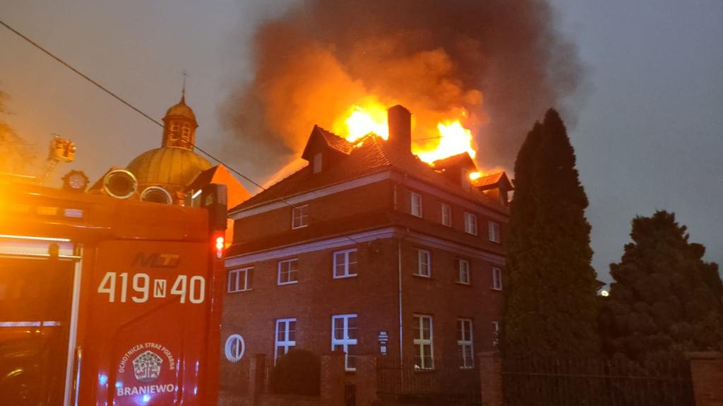 Pożar klasztoru pojawił się nad ranem w sobotę