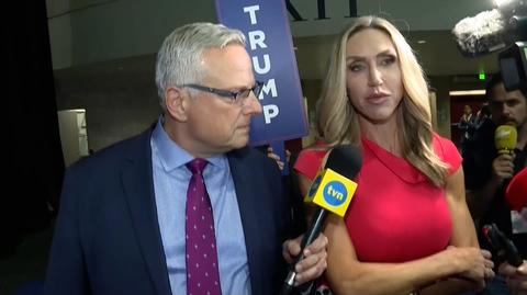 Lara Trump w rozmowie z korespondentem "Faktów" TVN