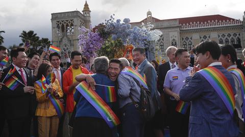 Tajlandczycy świętują zmiany prawne dot. małżeństw jednopłciowych 