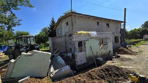Mężczyzna zginął pod zawaloną ścianą budynku