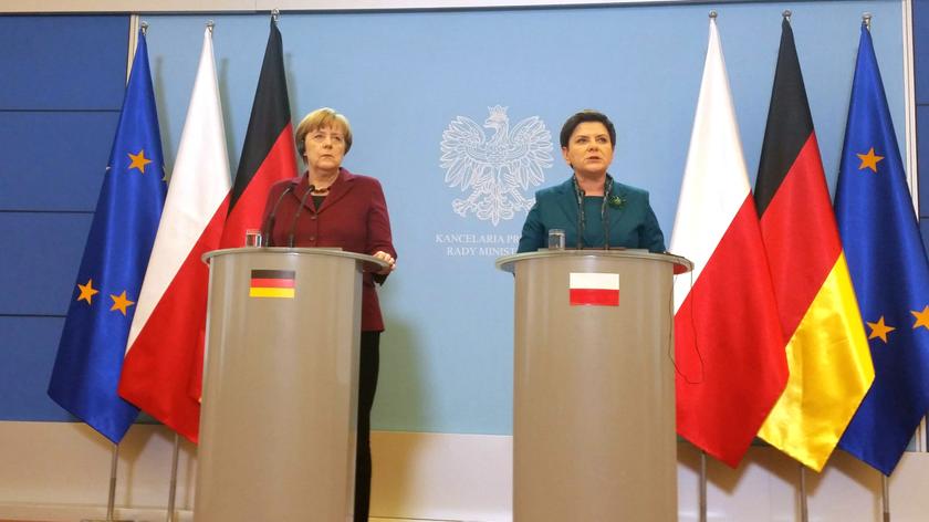 Angela Merkel przyjechała do Warszawy 