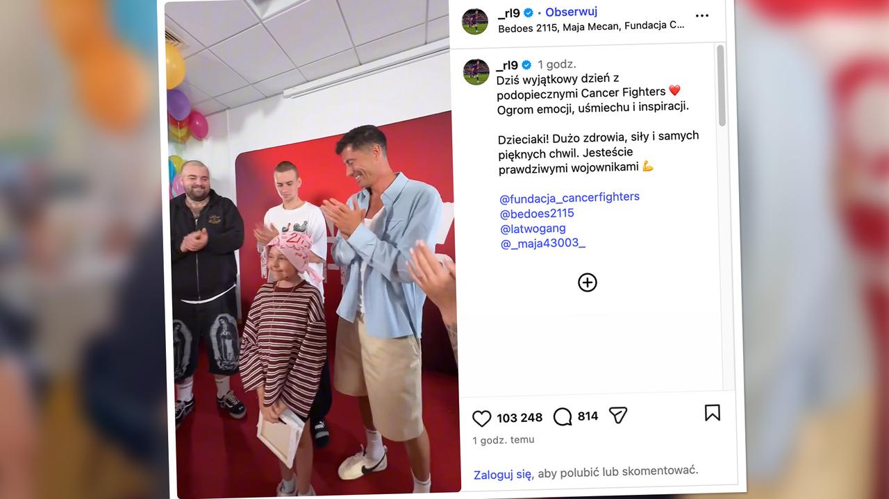 Lewandowski, Łatwogang i Bedoes spotkali się z podopiecznymi Cancer Fighters