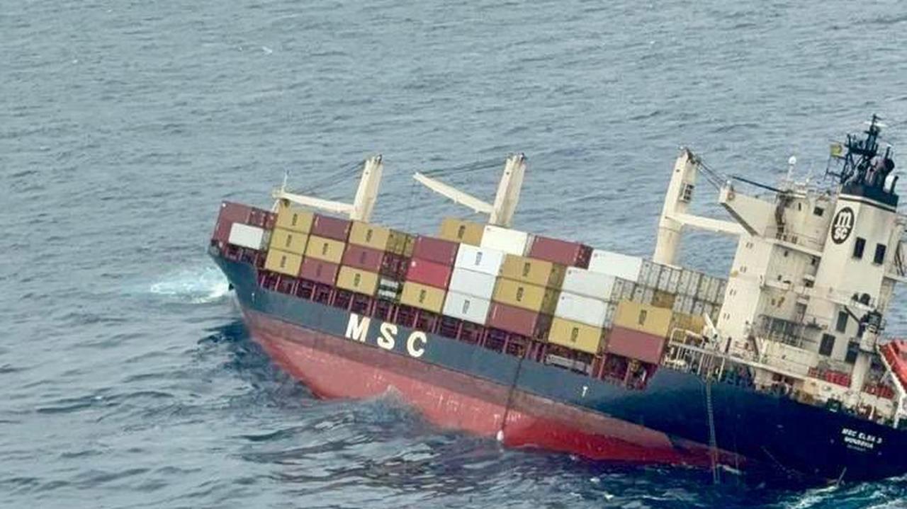 Niebezpieczny ładunek wpadł do morza u wybrzeży Indii