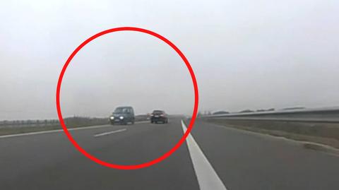 Auto jechało pod prąd trasą S8 