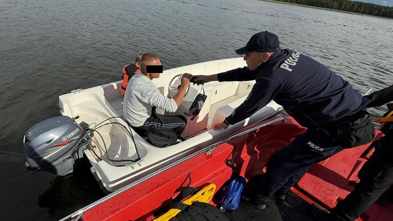 Pijany sterował motorówką. Na pokładzie był z 10-letnim synem 