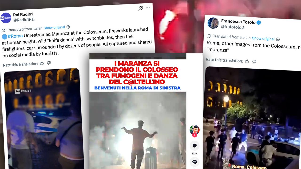 Urodzinowa impreza przy Koloseum skończyła się starciami z policją