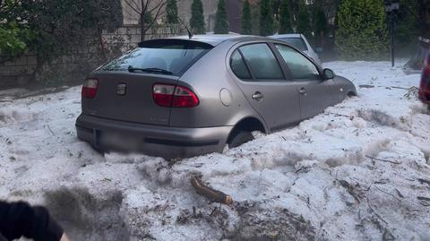 Gradowa nawałnica w środku lata. "To trwało 15 minut"