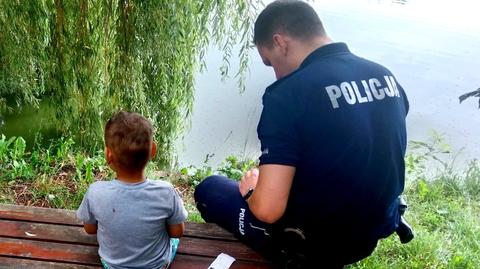 Czterolatek był zmarznięty i przemoczony