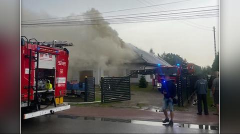 Pożar gasili strażacy z Piaseczna 