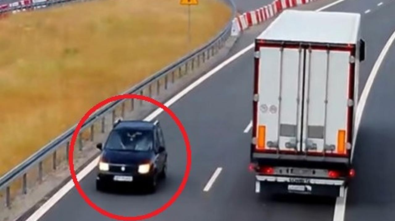 Kierowca znów zawrócił przed tunelem w Węgierskiej Górce i jechał pod prąd