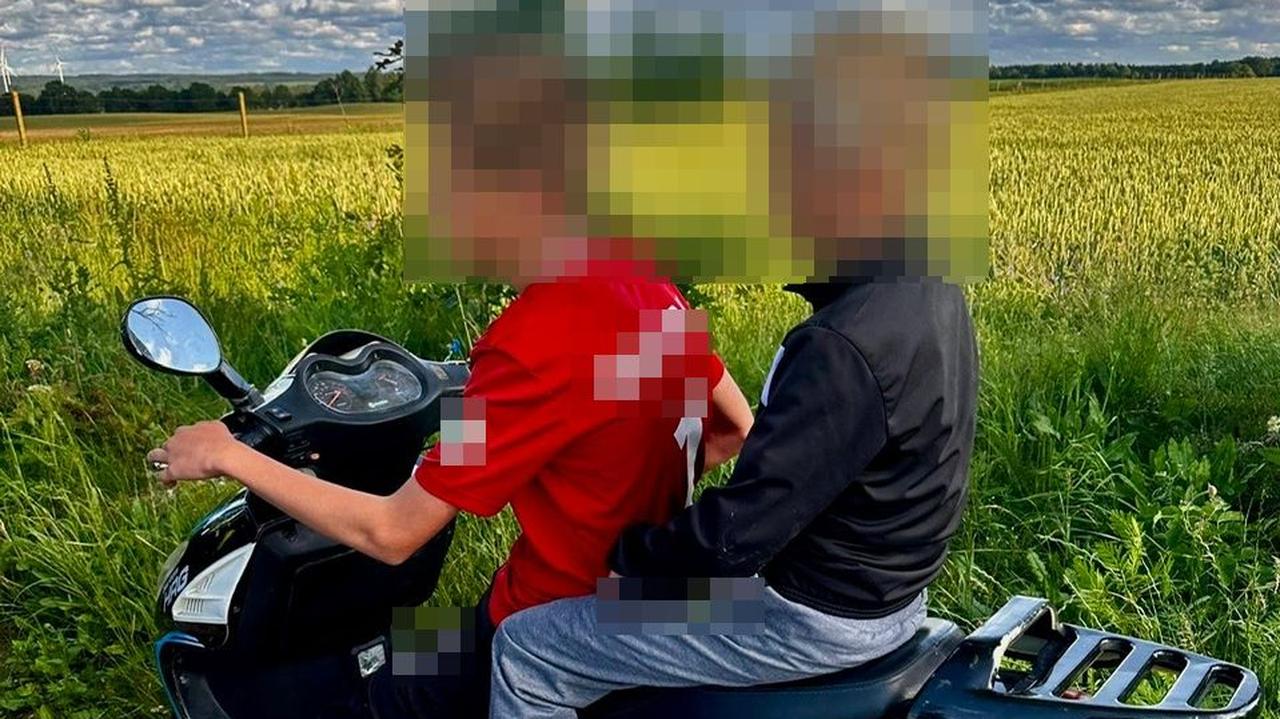 14-latek wiózł na skuterze 11-latka 