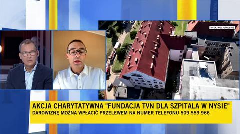 Fundacja TVN wspiera zniszczony przez powódź szpital powiatowy w Nysie