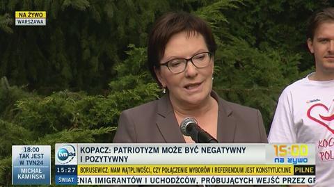 Premier Kopacz inauguruje akcję Platformy "Kocham Polskę"