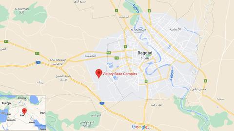 Rakiety spadły na lotnisko w pobliżu amerykańskiej bazy w Bagdadzie
