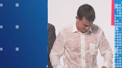 Manuel Valls podczas przemówienia