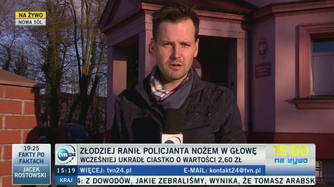 Złodziej ranił policjanta nożem w głowę (materiał archiwalny)