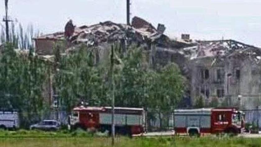 Rosyjska wyrzutnia Buk w Mariupolu