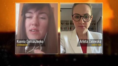 "Ukraina walczy - cywile". Ksenia Domaszenko o tym, jak przetrwała czas bombardowania (cała rozmowa)