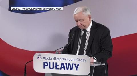 Kaczyński na spotkaniu w Puławach mówił o zwiększeniu środków dla Kół Gospodyń Wiejskich