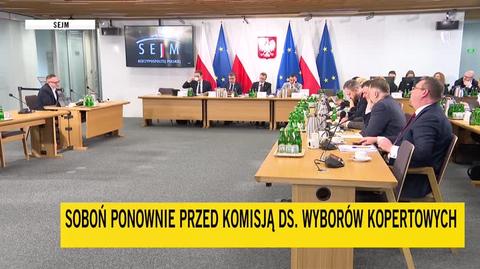 Przesłuchanie Artura Sobonia. Przypomniano mu fragment wywiadu