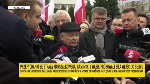 Jarosław Kaczyński skomentował wyjazd na narty Donalda Tuska