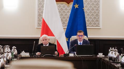 Kaczyński obok Morawieckiego na posiedzeniu rządu. Motyka: Morawiecki wreszcie ma swojego nadzorcę