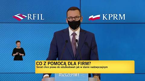 Premier: jeśli będzie trzeba pomoc covidową rozszerzymy na inne branże