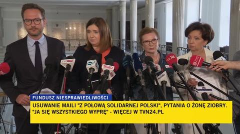 Politycy PiS pytani o aferę Funduszu Sprawiedliwości