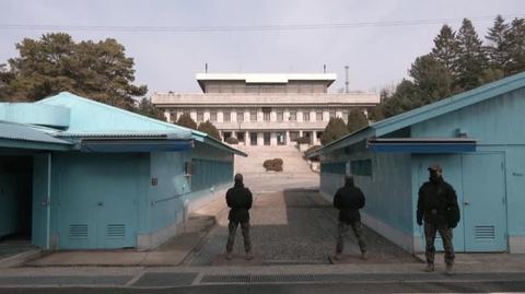 Panmundżom na granicy Korei Północnej i Korei Południowej, w Koreańskiej Strefie Zdemilitaryzowanej