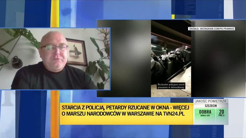 Liedel: Uprzedza się dziennikarzy, żeby opuścili to miejsce. Wszyscy, którzy tam zostają, zostają na własne ryzyko