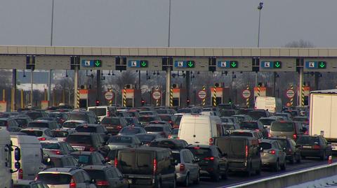 Tak około południa wyglądała sytuacja na autostradzie A2