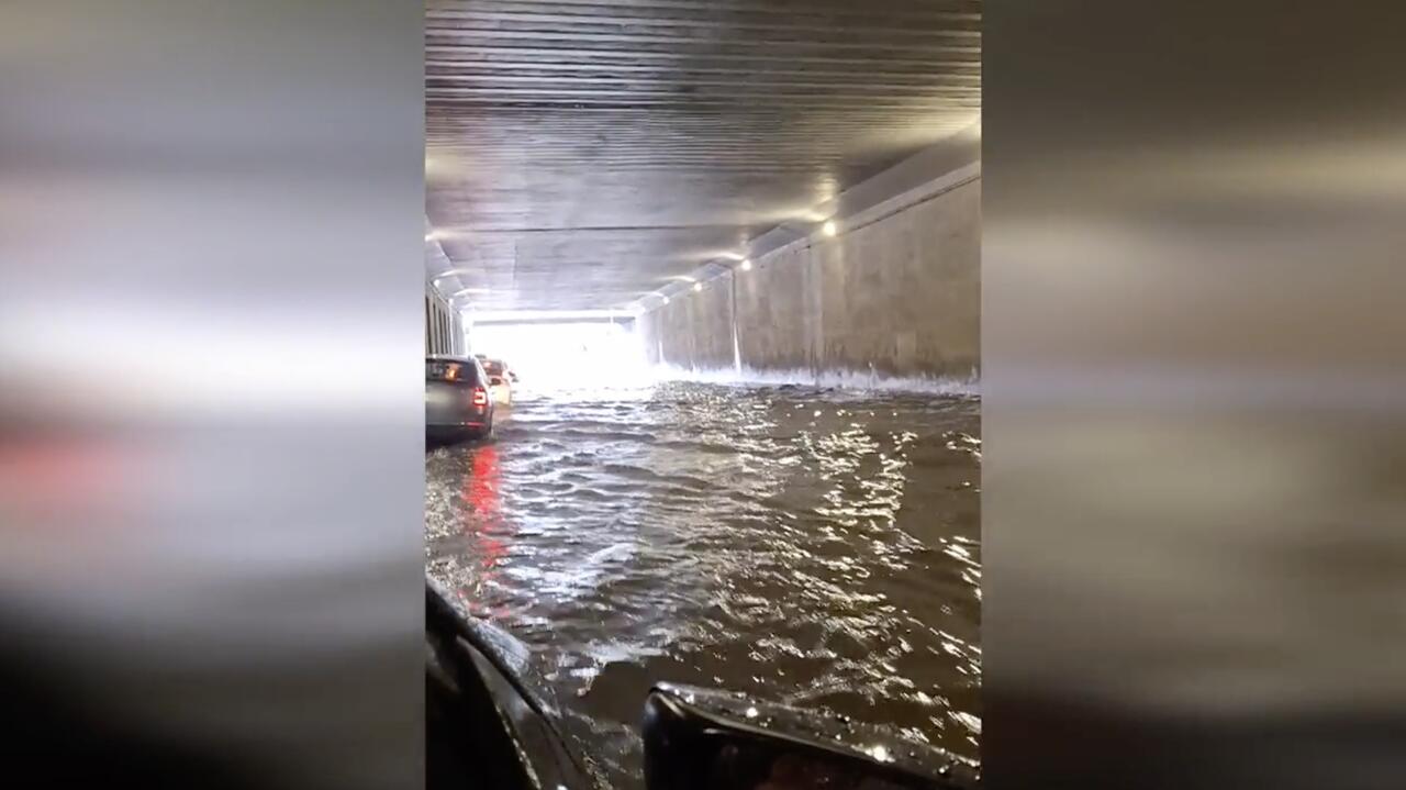 Sótanos, sótanos y garajes inundados.  Efectos de la tormenta en Varsovia