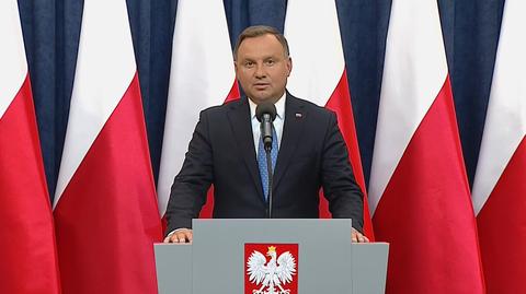 "Polacy mnie znają i wiedzą, jakie wyznaję wartości". Prezydent złożył przysięgę