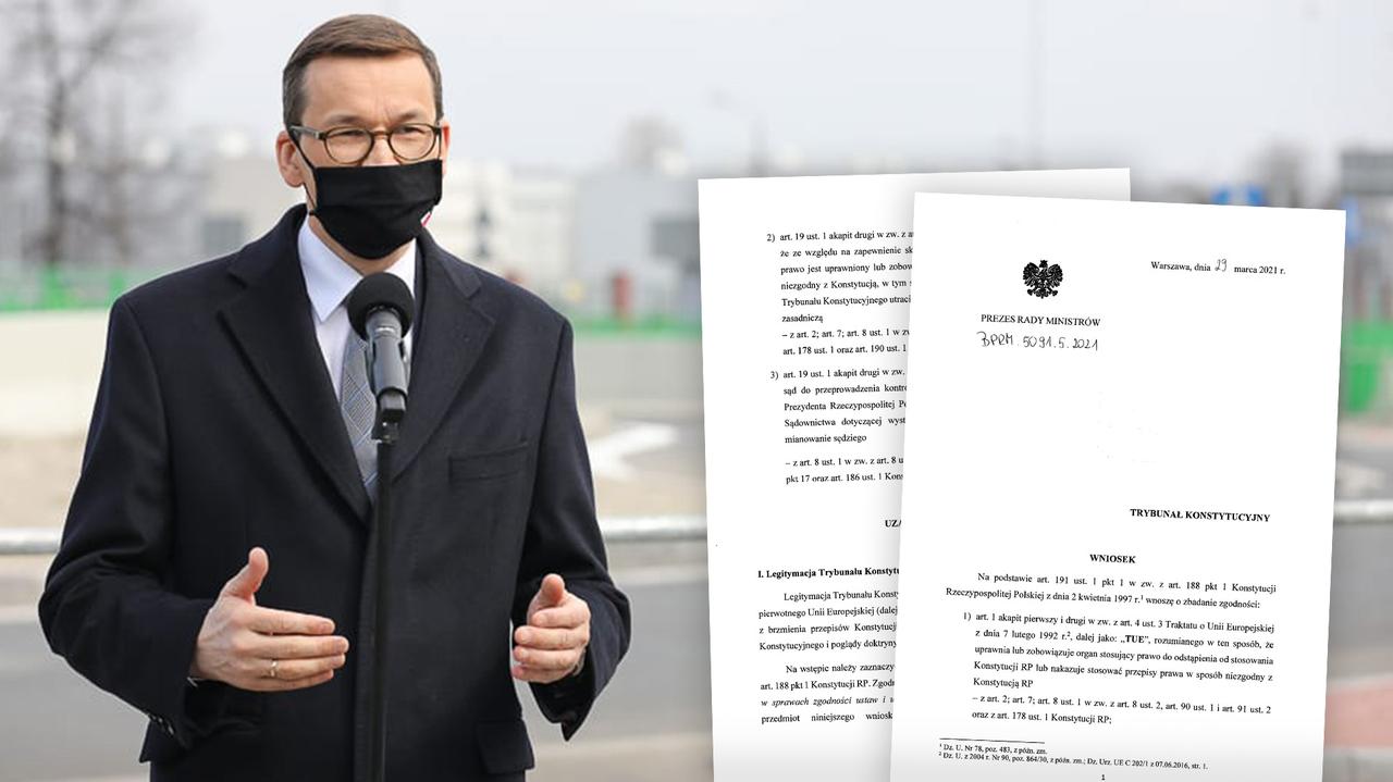 Trybunał Konstytucyjny opublikował wniosek premiera. Reakcja na orzeczenie TSUE