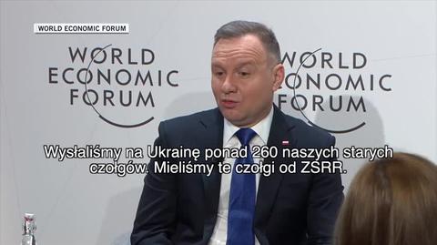 Prezydent Andrzej Duda w Davos, 17 stycznia 2023