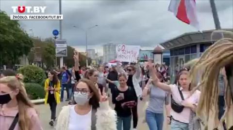 Marsz kobiet w Mińsku 