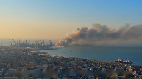Ukraińcy pokazują nagranie ze zniszczenia rosyjskiego okrętu Saratow 