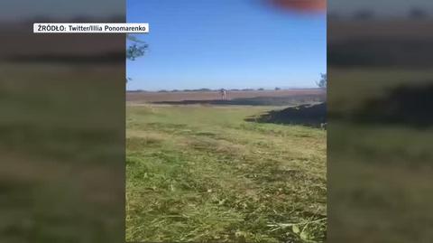 Ukraiński żołnierz strącił rakietę pociskiem z ręcznej wyrzutni