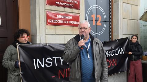 "Instytut filmowców - nie polityków". Protest przed siedzibą PISF